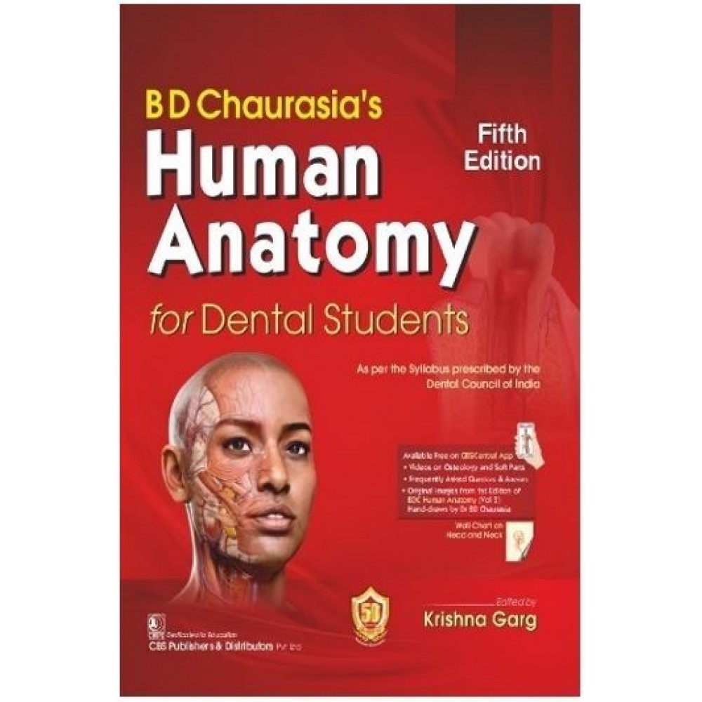 Bd Chaurasia’s Human Anatomy For Dental Students:5th Edition 2023 By ...